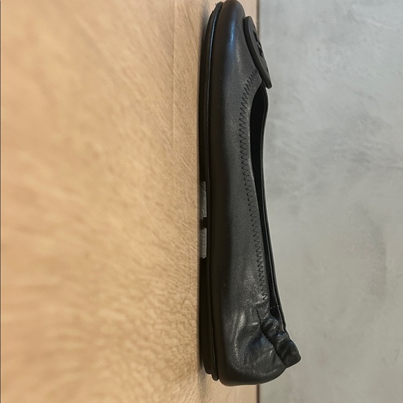 Tory Burch Black Leather Ballet Flats - Picture 13 of 15
